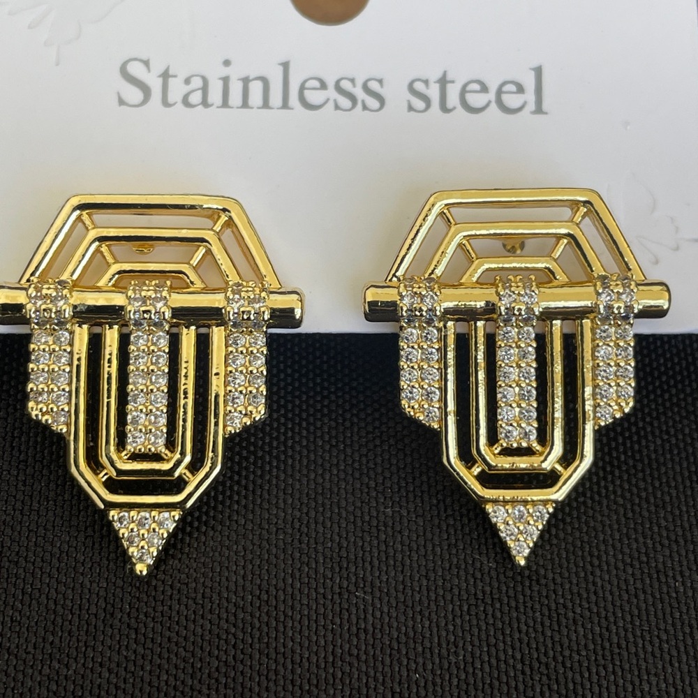 PERI’S Stainless Steel Gold Earrings